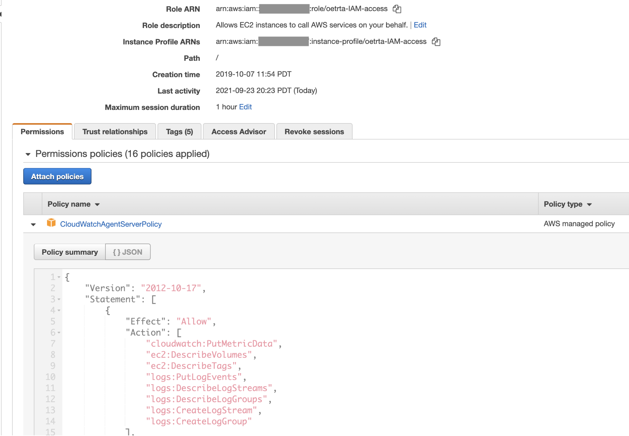 Create an IAM role with an AssumeRole Policy.