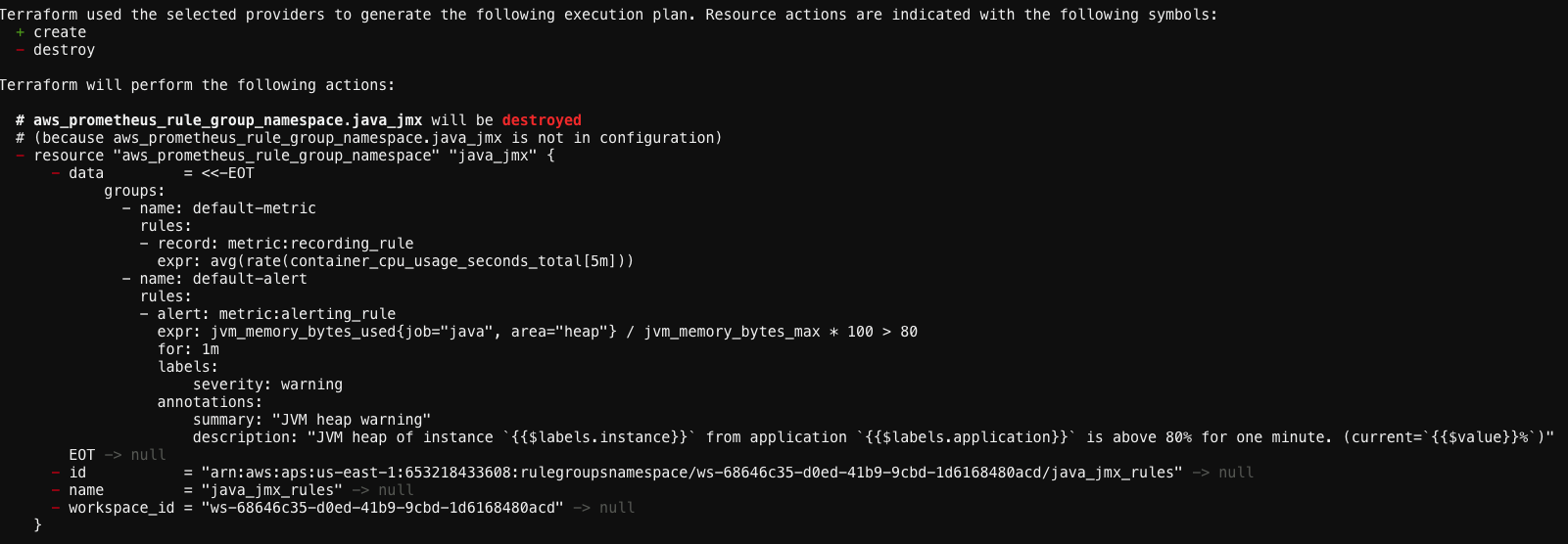  Figure 7. Terraform plan