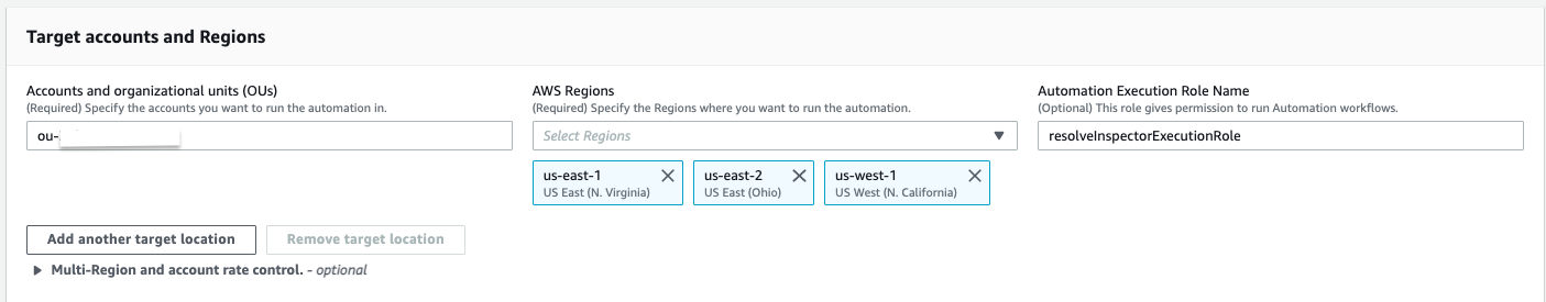 Figure 5: Target accounts and regions