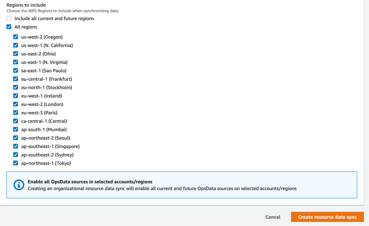 Choosing Regions for aggregating data