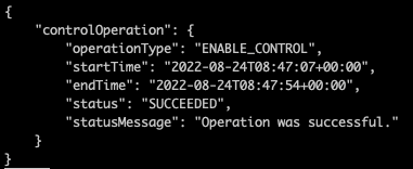 Image 2 Control operation succeeded