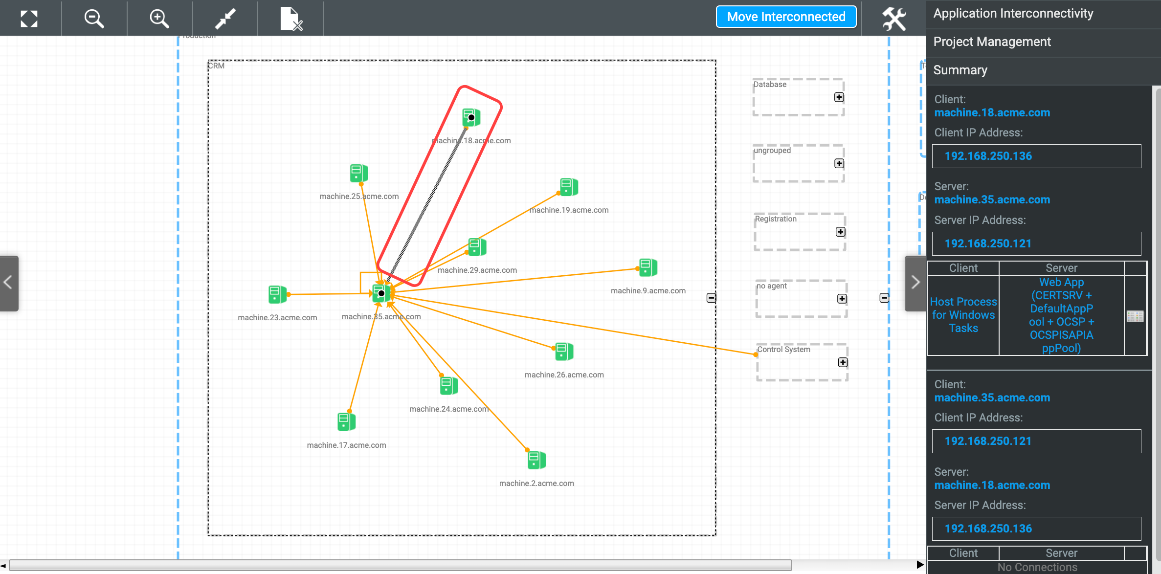 Cloudamize Migration Planner - Choosing a Connection