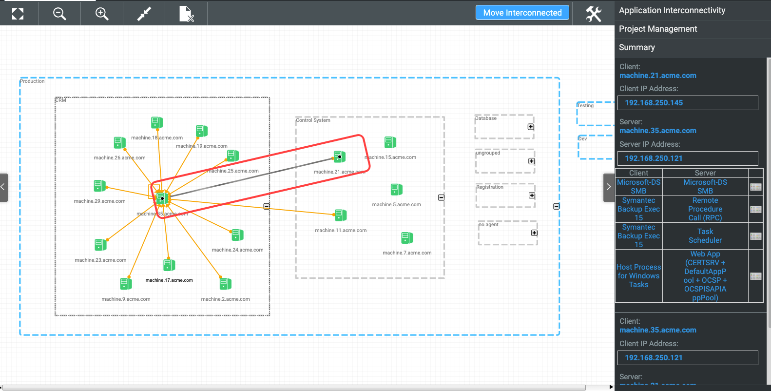 Cloudamize Migration Planner - Locating Extra Machines