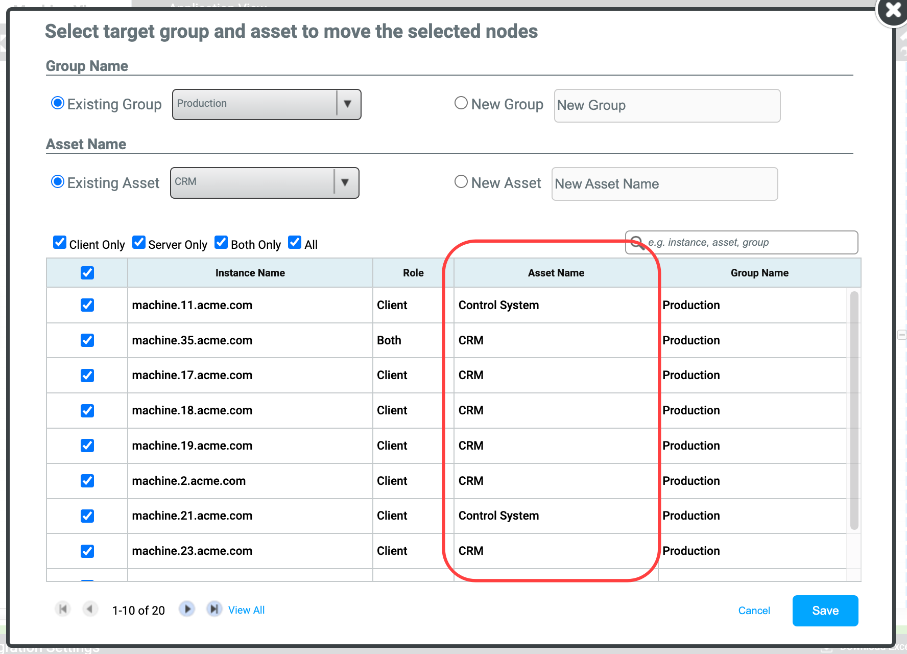 Cloudamize Migration Planner - Moving Groupings
