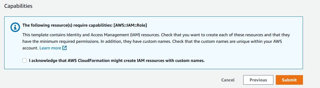 Figure 4. Ensure that you have selected the acknowledgement box and proceed