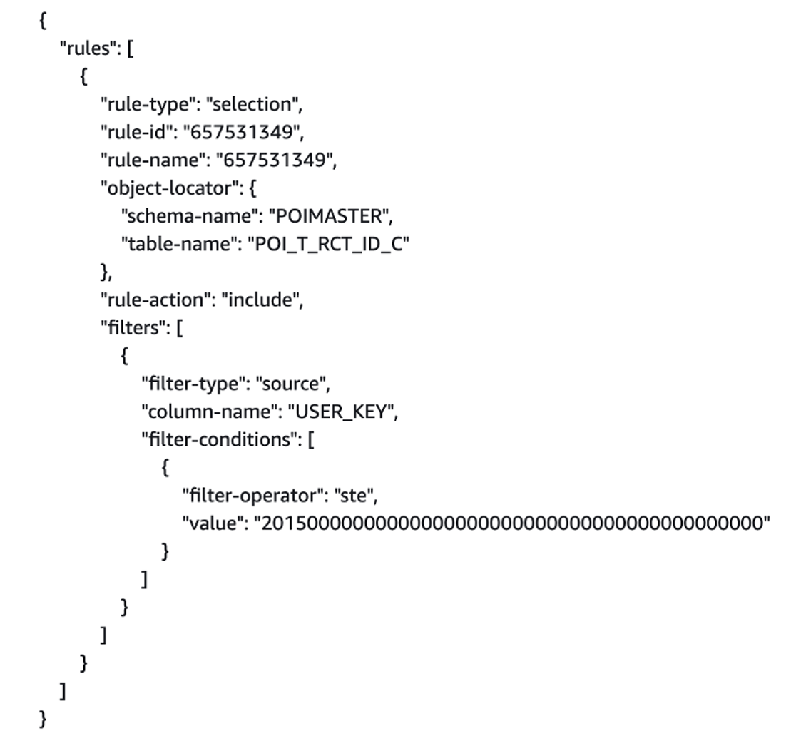 Figure 9. DMS CDC Task Selection Rule