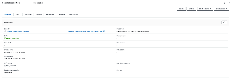 HEIDI CloudFormation root stack