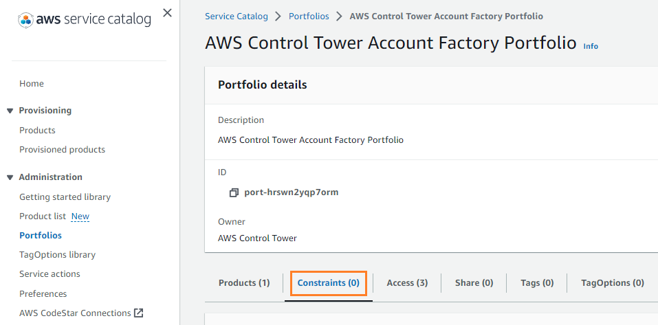 Fig 17 shows steps to creating Service Catalog Launch Constraint