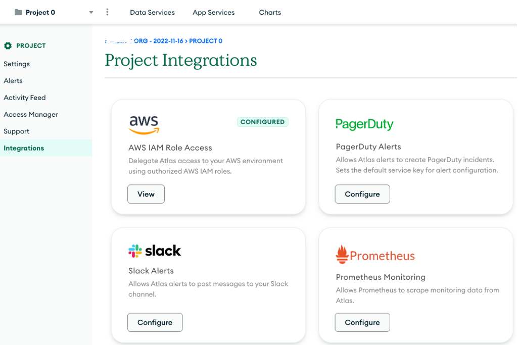 MongoDB Atlas Integration with Prometheus