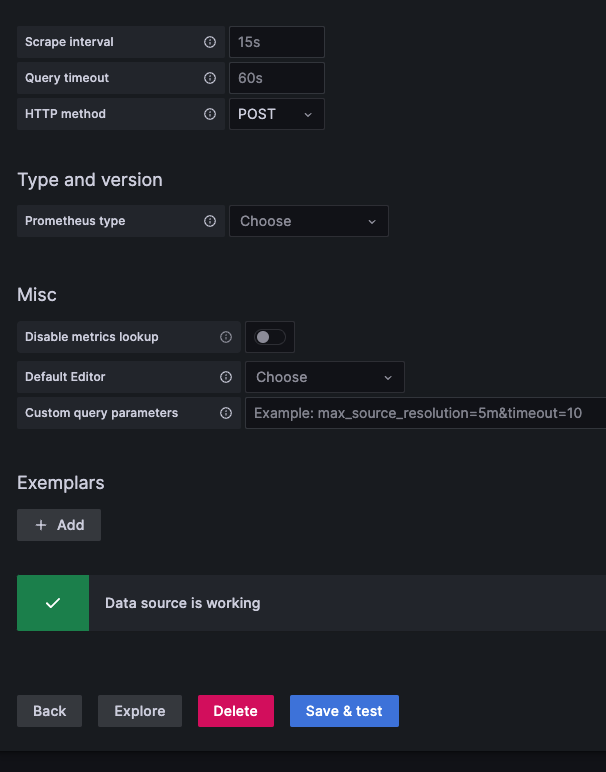 AMG data source ready