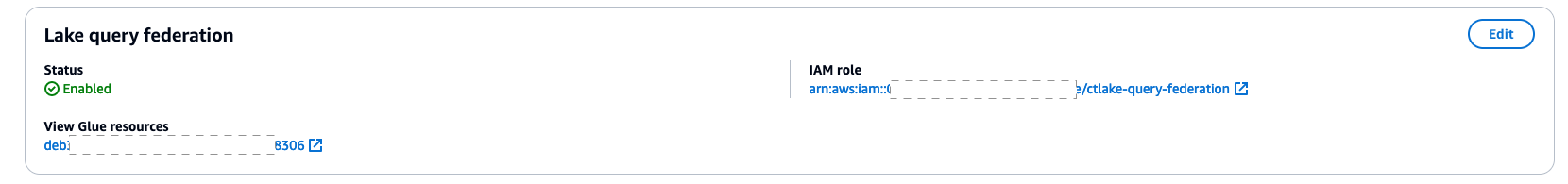 To view glue resources