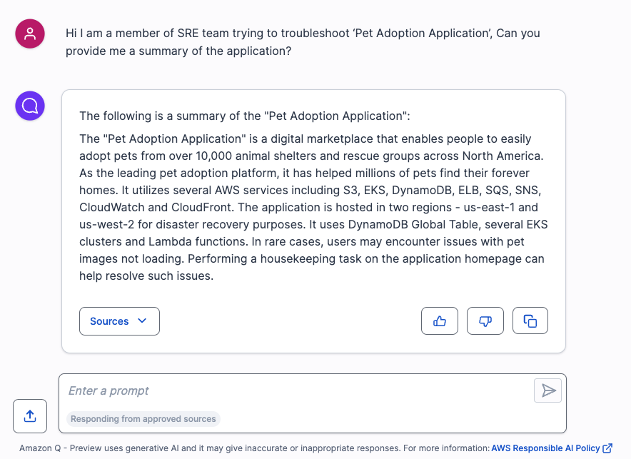 Overview of application