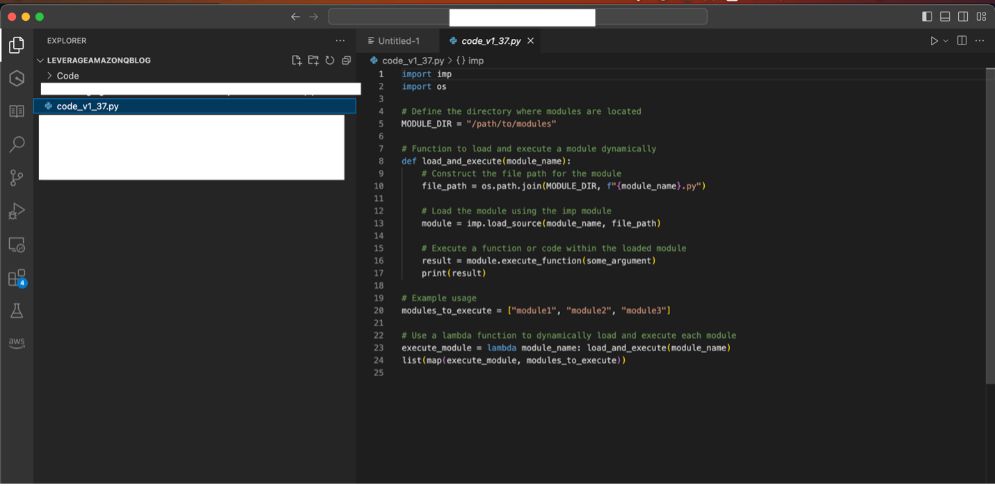 Figure 2: VSCode window