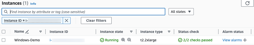 Windows EC2 Instance