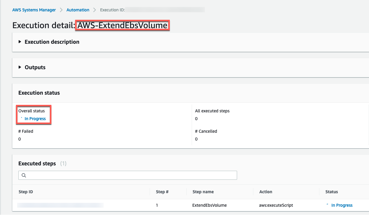Execution Overall Status