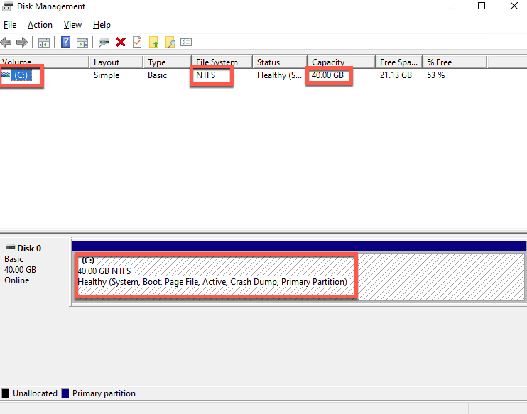 Volume and File System Increase Size