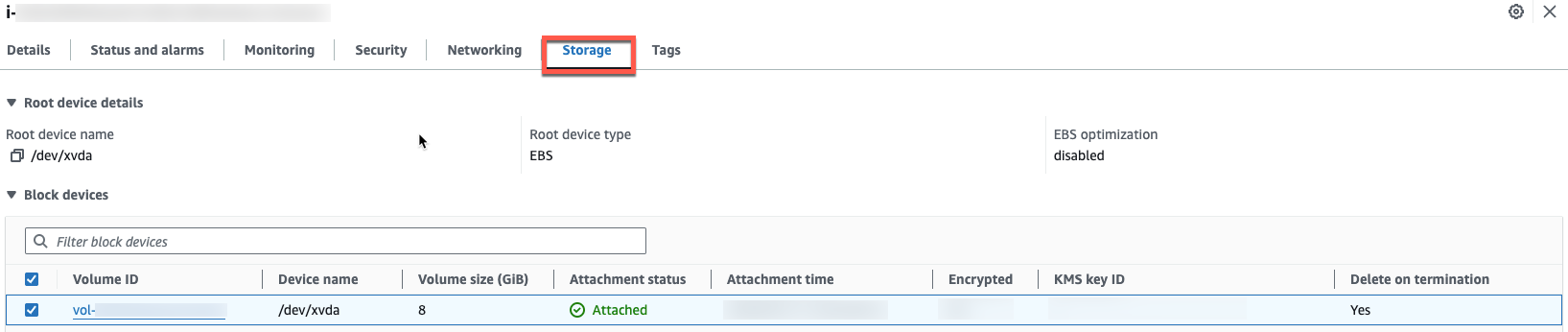 EC2 Instance Storage in the Console