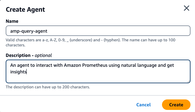 Creating Bedrock Agent