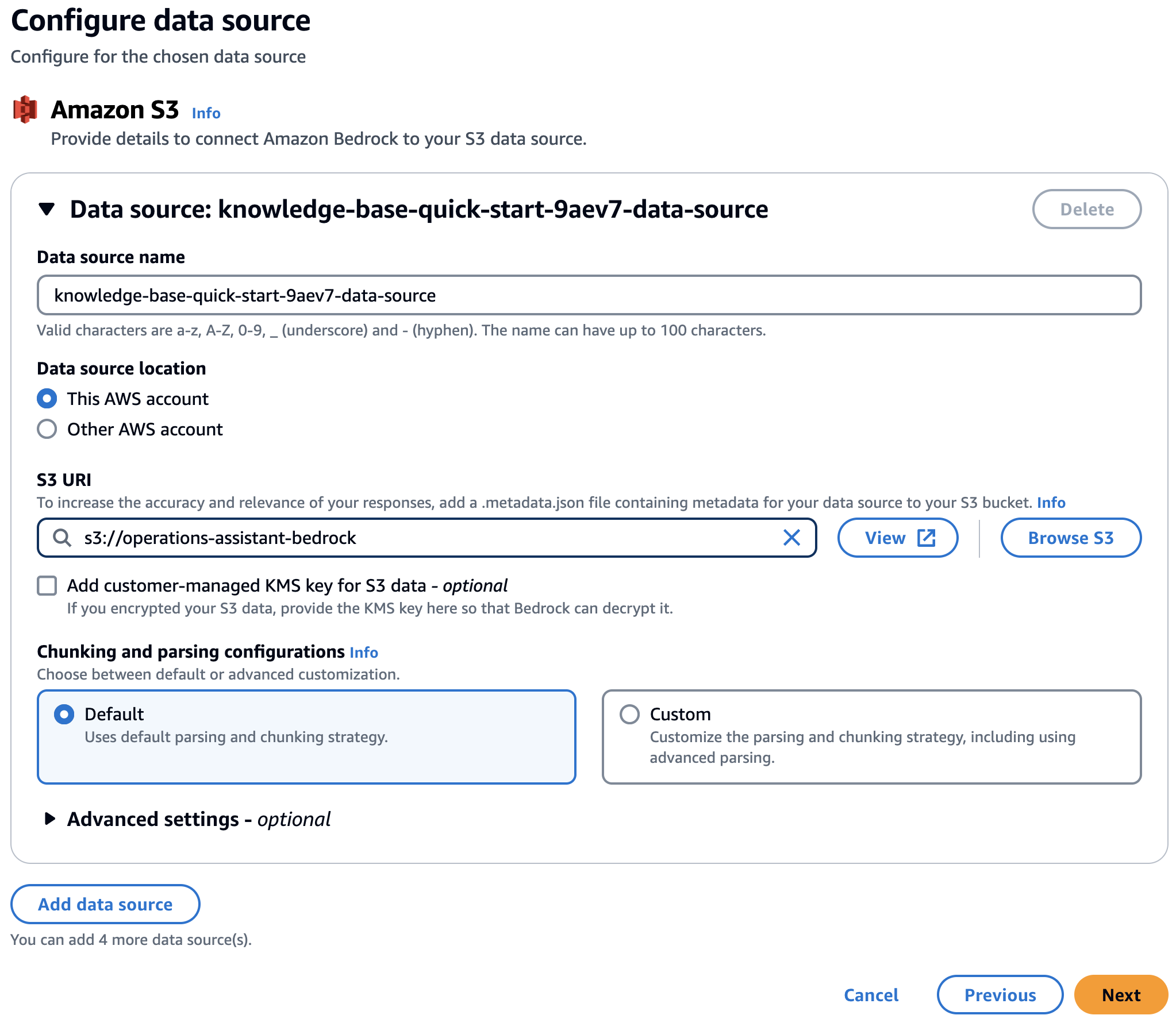 Configuring Datasource