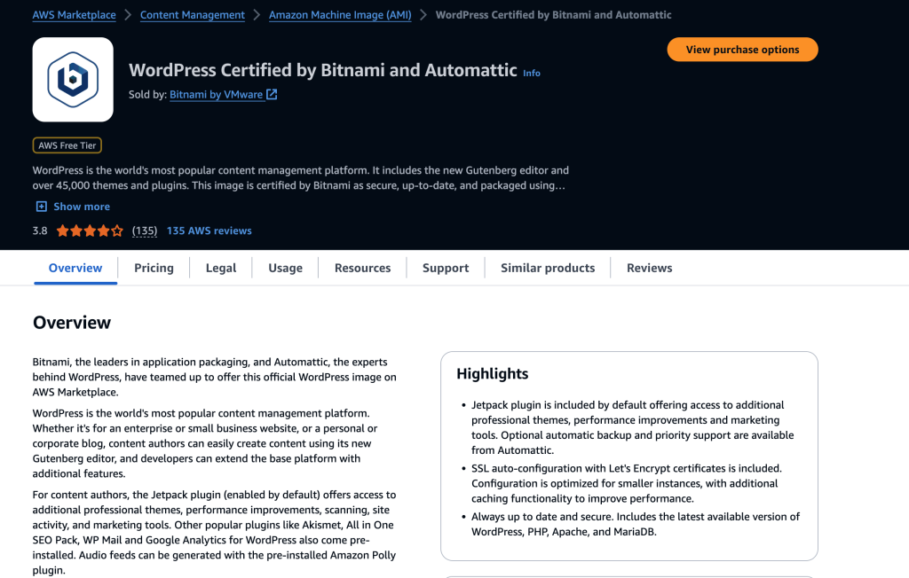 Selecting a product to deploy to AWS GovCloud (AWS) regions