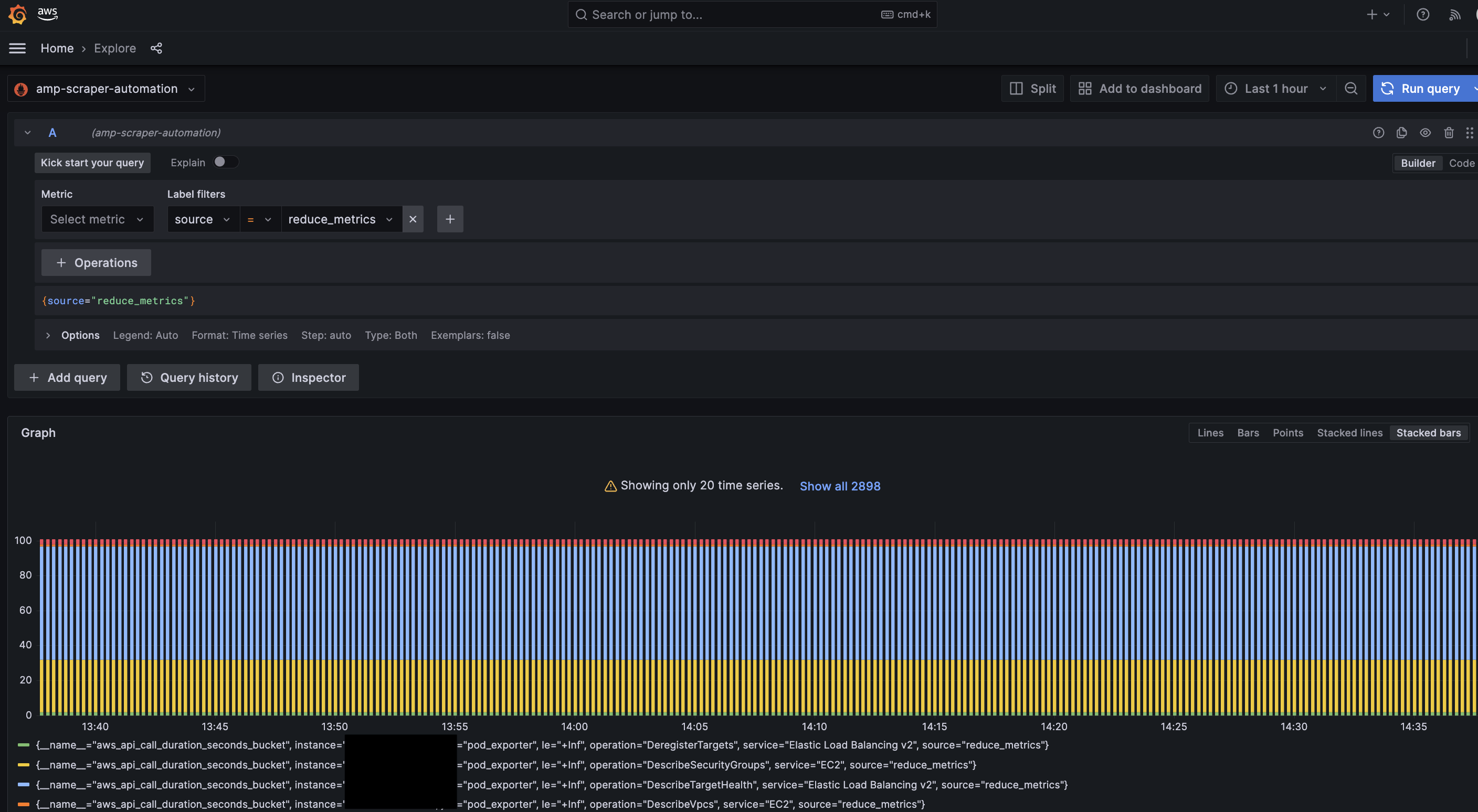 Figure 7 - Validating the external label added with the second HA scraper