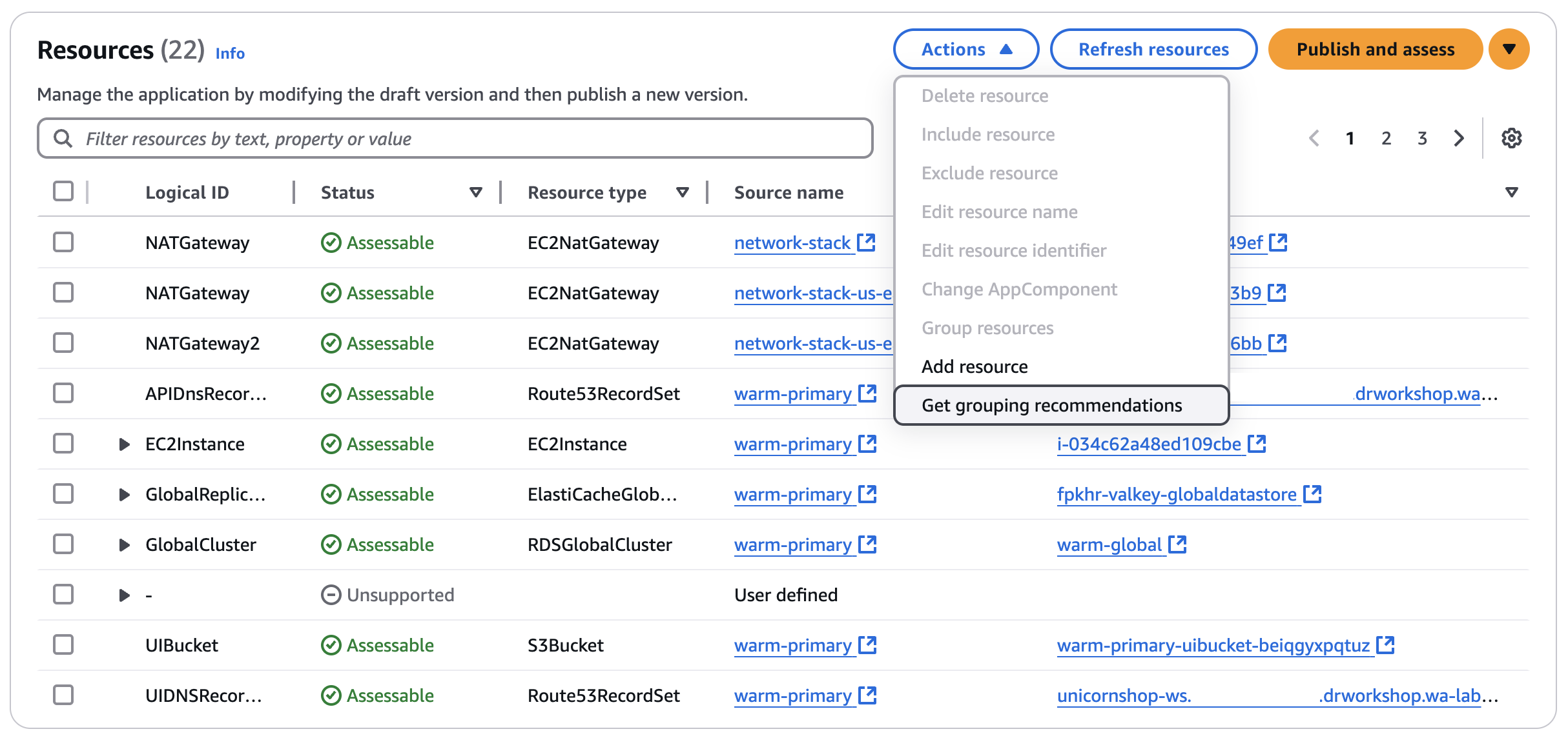 Image showing UI to select get group recommendations
