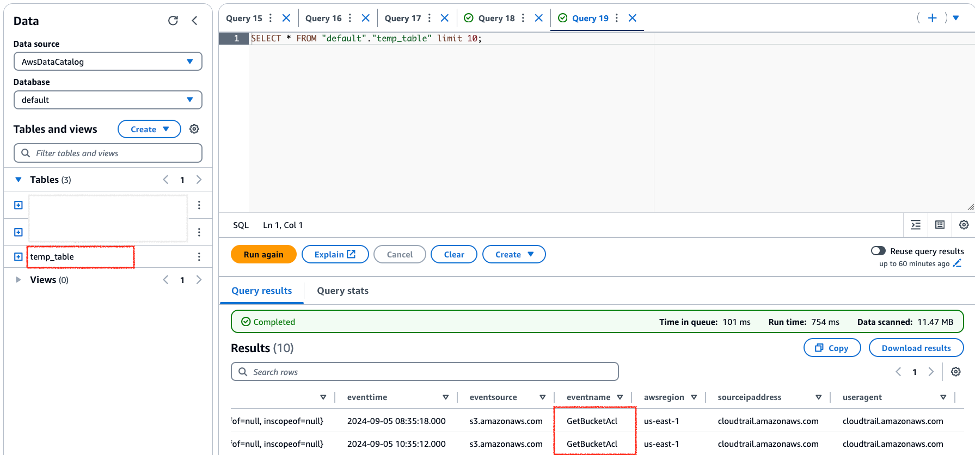 Figure 10: GetBucketACL example output
