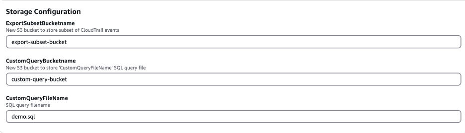 Figure 4: These Parameters are auto filled out