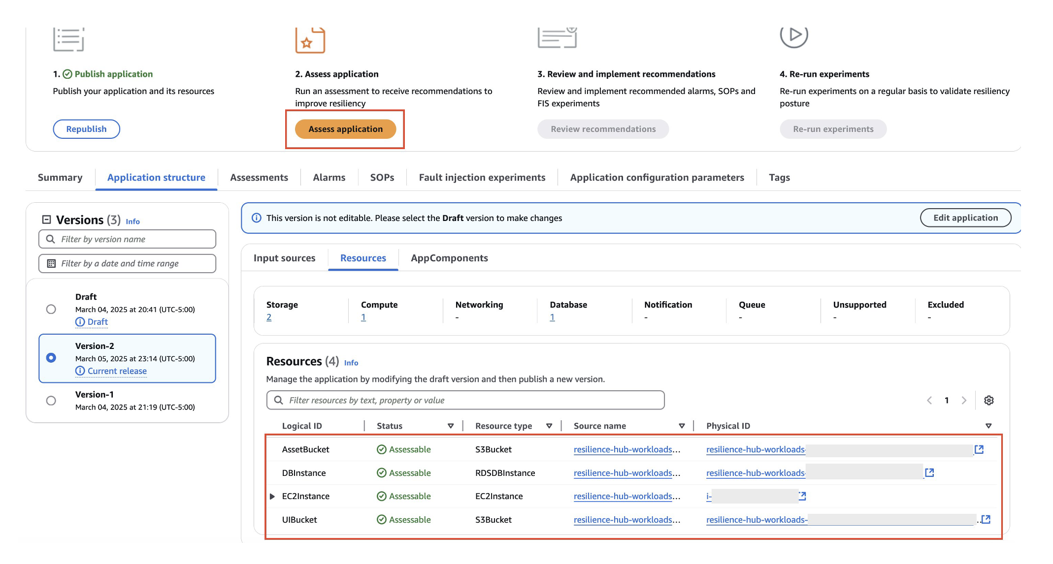 Resilience Hub Application Assessment