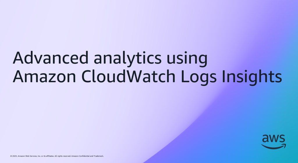 Advanced analytics using Amazon CloudWatch Logs Insights