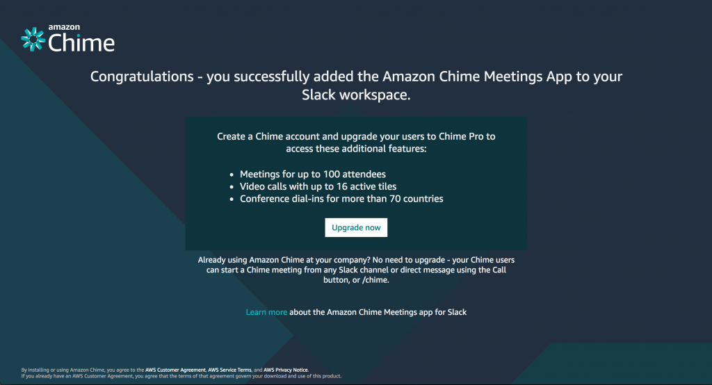 App Installation Success Page