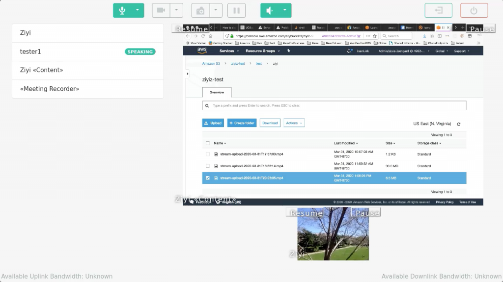 Recording service - Joining the meeting