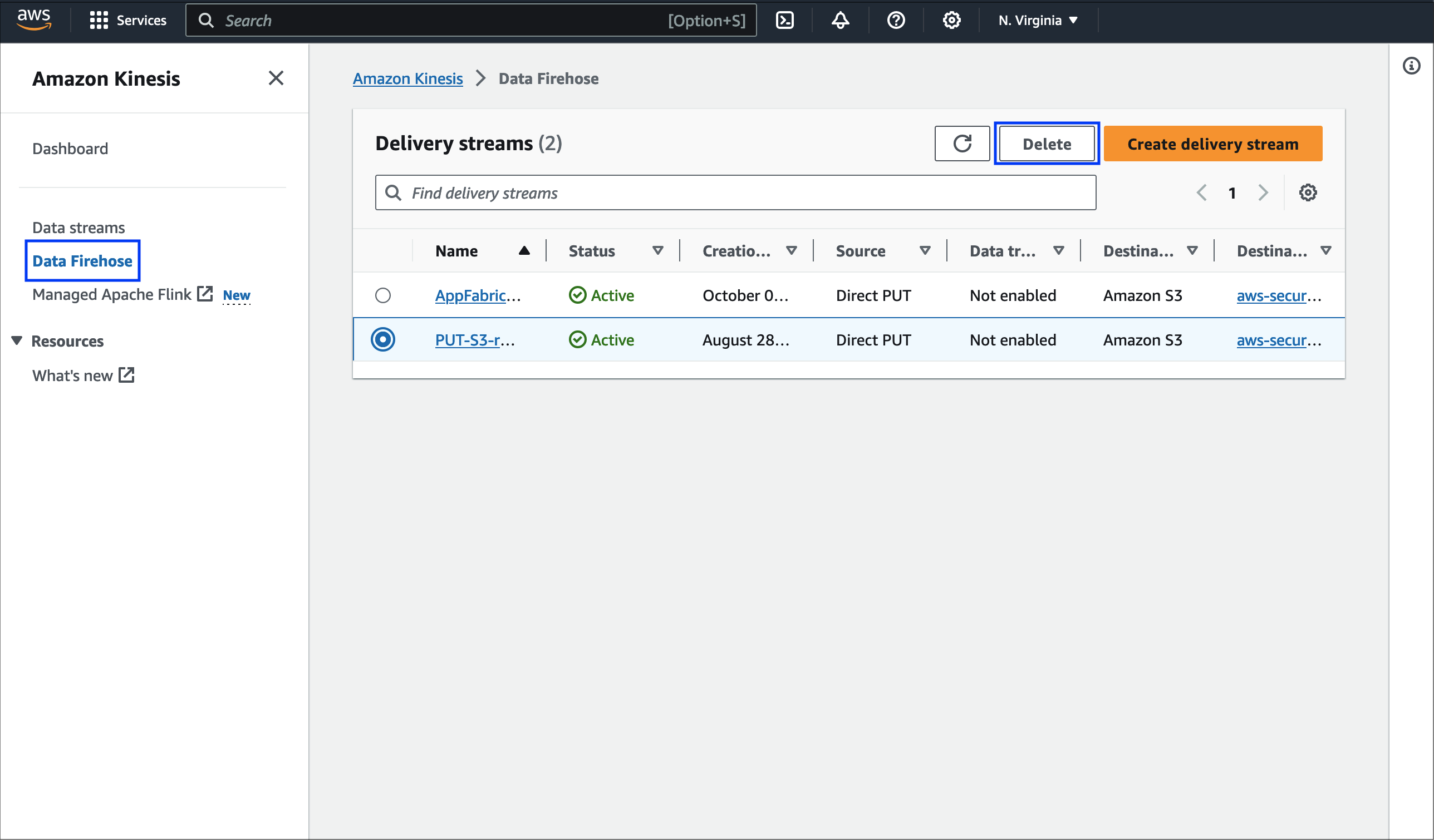 figure_6_deleting_an_amazon_kinesis_data_firehose
