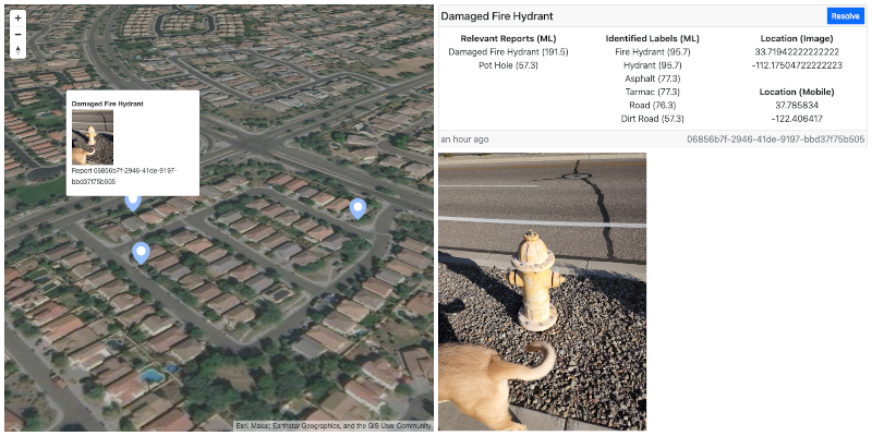 Figure 4. The desktop web interface government officials use to triage issues, described in detail in the following section.