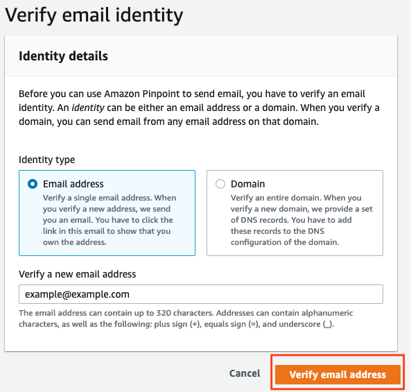 Figure 7. Email verification sample.