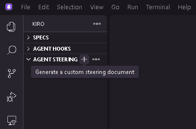 Figure 3: Creating steering files to document organization-specific compliance requirements and security standards
