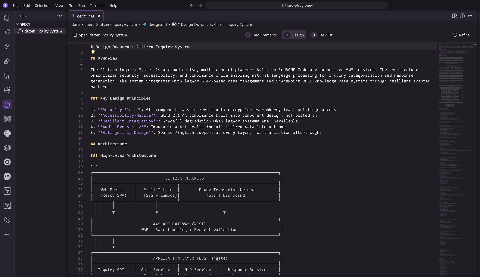 Figure 9: Proposed architecture in Kiro