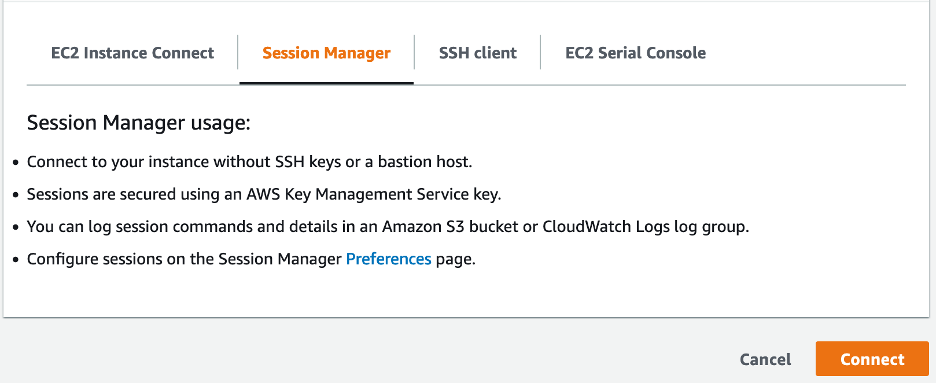 Session Manager tab of the Nucleus Reverse Proxy instance