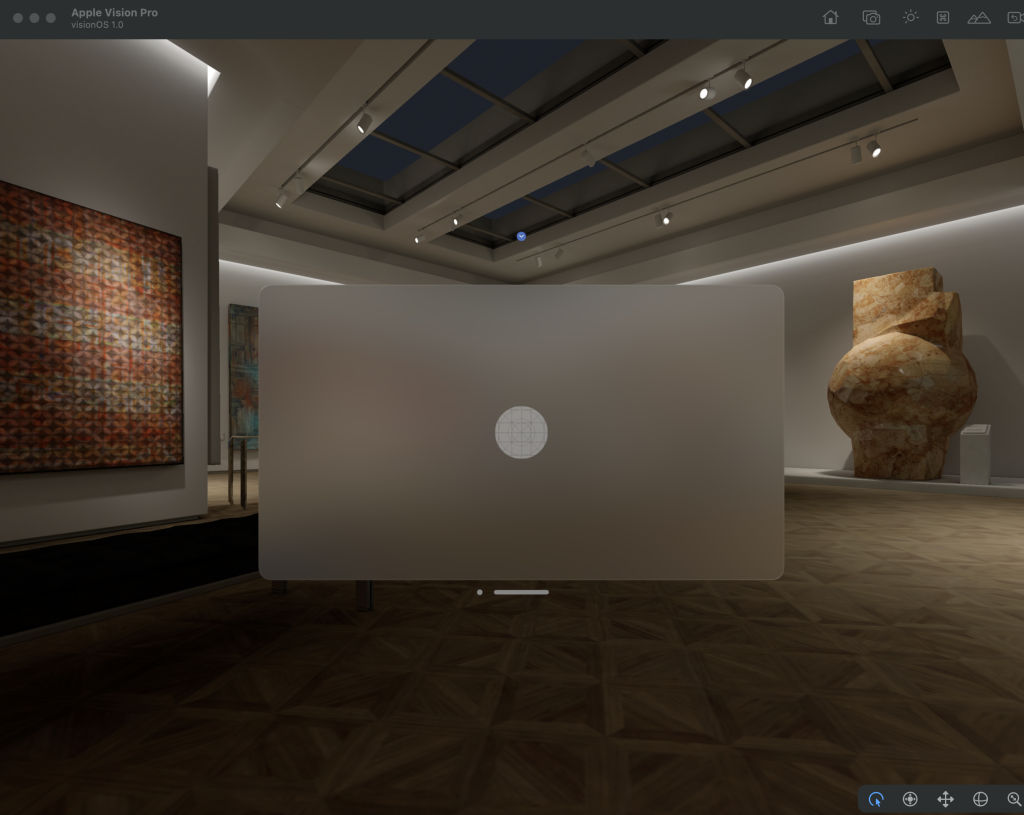 8.-Vision-Pro-simulator-with-our-app-loading