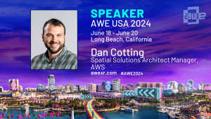 A headshot of Solution Architect Dan Cotting promoting his session at AWE 2024