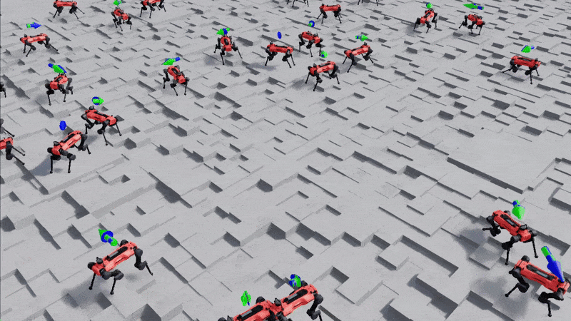 A gif of Figure 4: Video evaluation output from trained policy