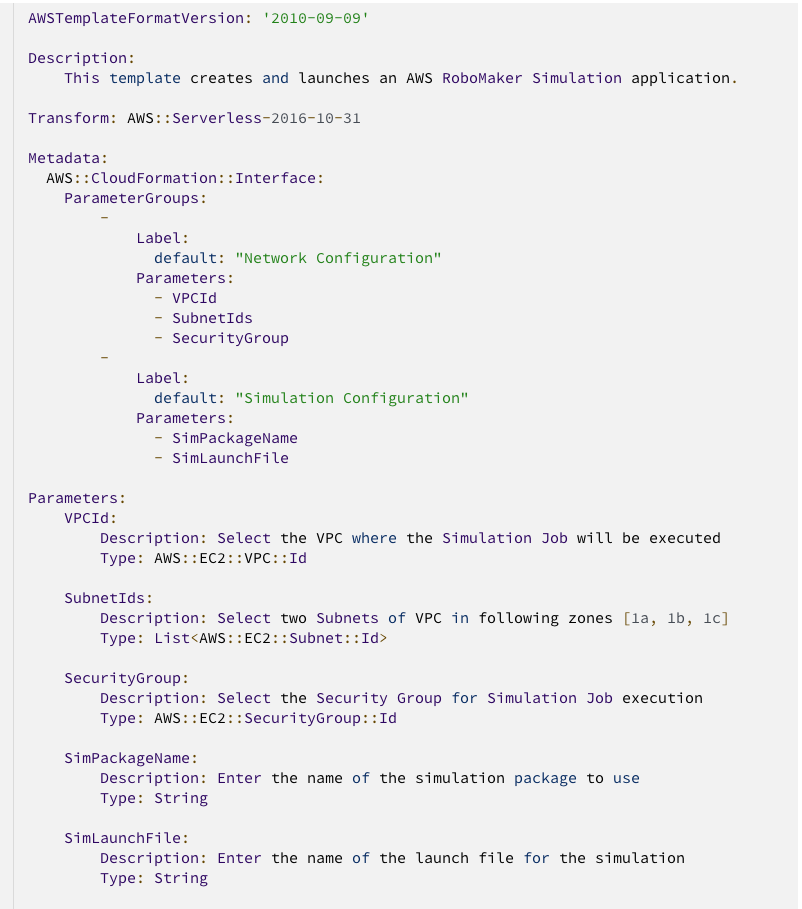 AWS CloudFormation Template