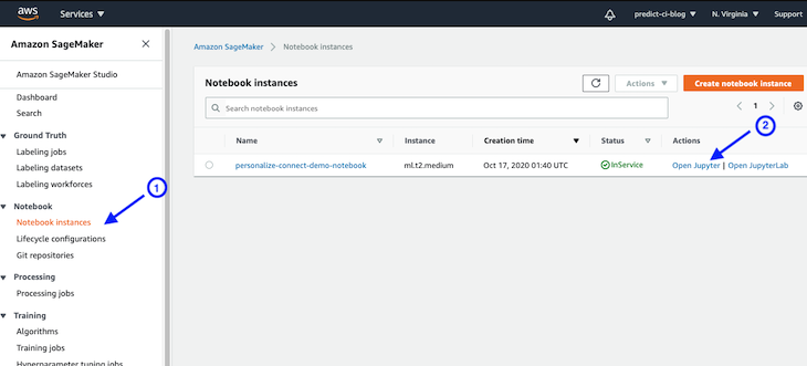 Jupyter Notebook Instance