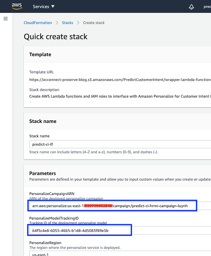 Create CloudFormation stack