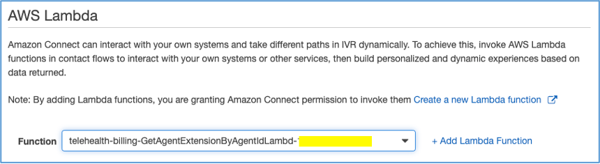 连接 Lambda 函数