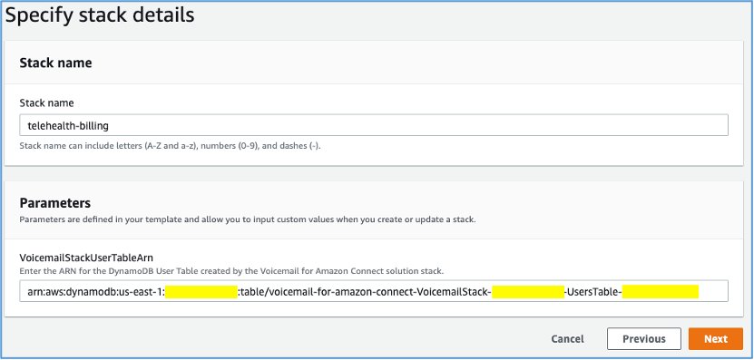 CloudFormation 堆栈详细信息
