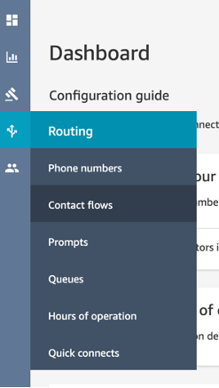 Amazon Connect Routing Menu