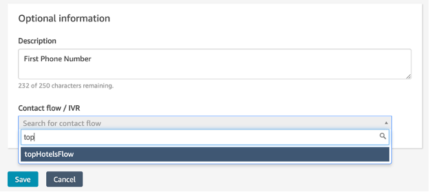 Associate flow with phone number