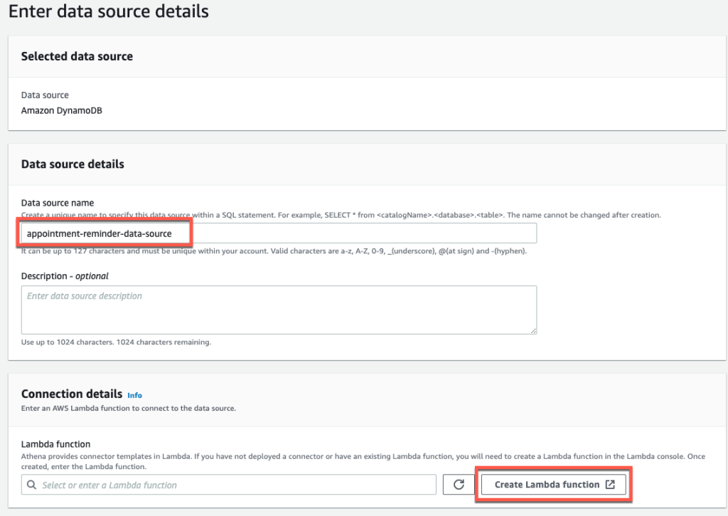 Amazon Athena Data Source Configuration