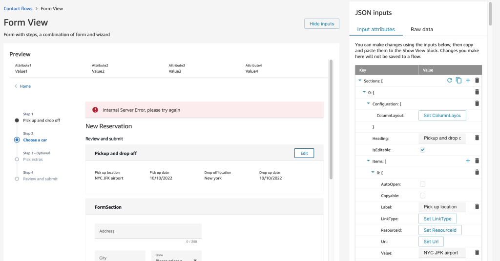 Image of new view tab for Amazon Connect step-by-step guide